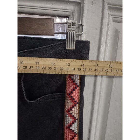 Veronica Beard Womens Carolyn Embroidered 10" Baby Boot Cut Jeans Black Size 28 - Picture 3 of 8